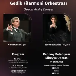 Gedik Philharmonic Orchestra Set to Launch New Season with Conceptual Program at Süreyya Opera House