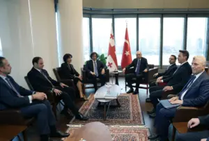 President Erdoğan Receives Georgian Prime Minister Kobakhidze at Türkevi in New York