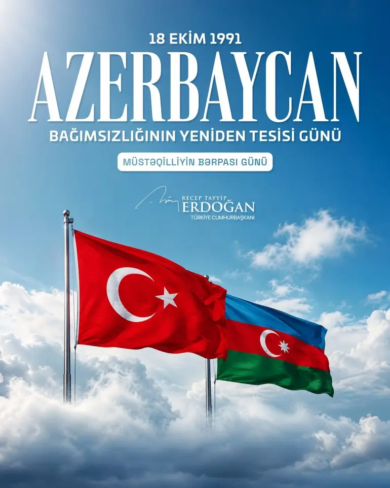 President Erdoğan Extends Heartfelt Congratulations to Azerbaijan on Restoration of Independence Day, Underscoring Eternal Brotherhood