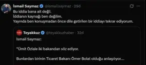 Trade Minister Ömer Bolat Responds to Fund Allegations, Denies Claims of Withdrawing Millions Before Crisis